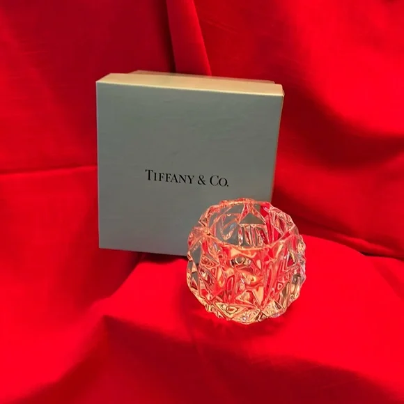 Tiffany & Co rock cut votive candle holder with box - Picture 3 of 9